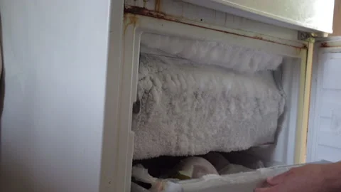 Freezer in ice And Snow Stock Footage 201157940