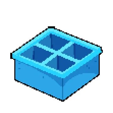 Freezer ice cube tray color icon vector illustration Stock Illustration
