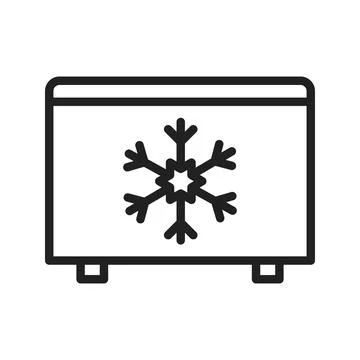 Freezer icon vector image. Stock Illustration