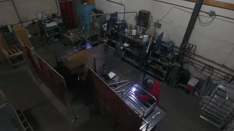 Freezer Rack Drone1 Stock Footage 157975600