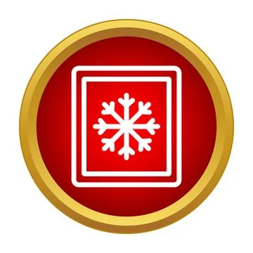 Freezer temperature setting displaying snowflake icon Stock Illustration
