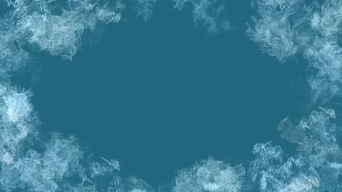 Freezing and Defrosting Window Glass Stock Footage