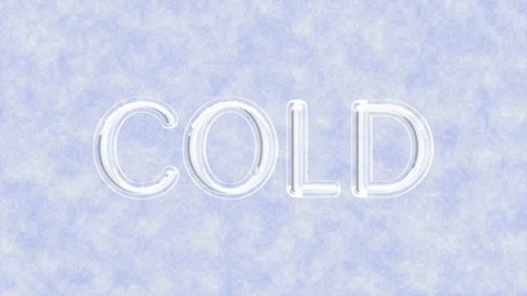Freezing Cold Text Video stock 101448318