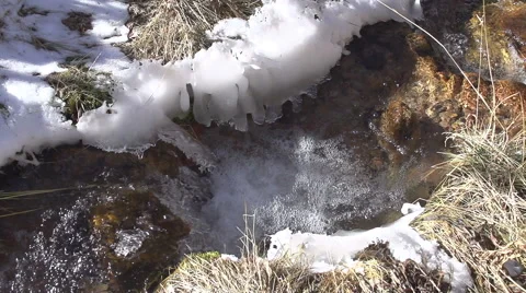 Freezing Creek Stock Footage 44239544