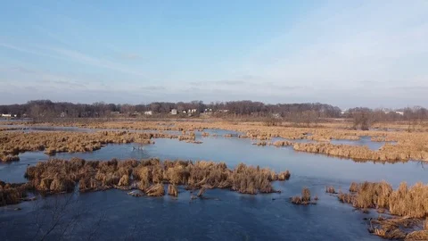 Freezing Lake Video stock 123725783