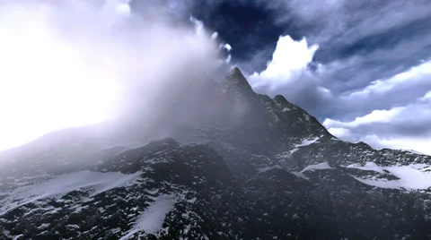 Freezing mountain Stock Footage 24674964