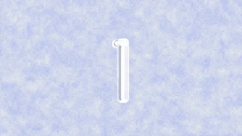 Freezing Numbers Counting Up 1 to 5 Stock Footage 101667591