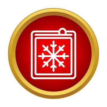 Freezing process button showing snowflake icon concept Ilustração Stock
