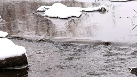 Freezing River Stock Footage 170590181
