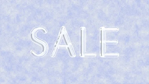 Freezing Sale Text Stock Footage 101448641