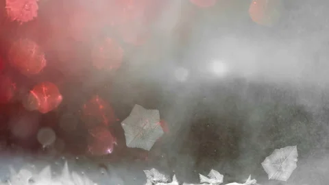Freezing snow pattern winter holidays background Stock Footage 100560957