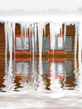 Freezing winter 写真素材