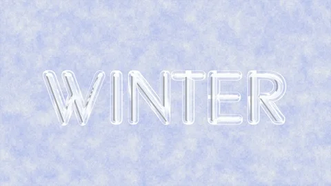 Freezing Winter Text Stock Footage 101448264