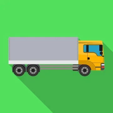 Freight car single icon in flat style for design.Car maintenance station vector Illustrazione stock