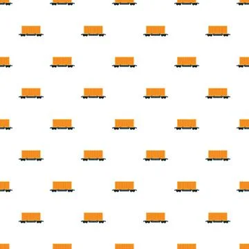 Freight container wagons pattern for logistics and shipping 库存插图