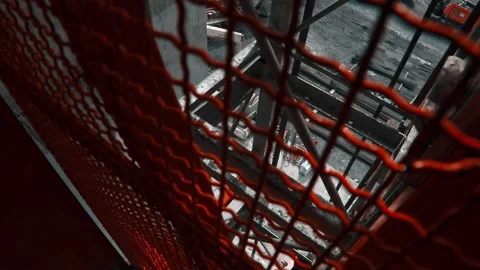 Freight Elevator at Construction Site Stock Footage 204086137
