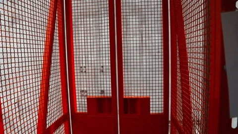 Freight Elevator at Construction Site Stock Footage 204086369