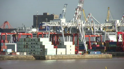 Freight Harbor 库存影片 327775