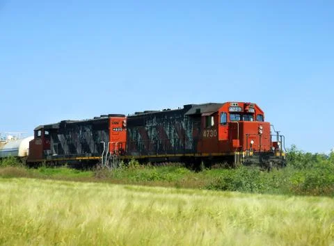 Freight locomotives Stock Photos