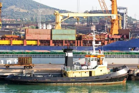 Freight to the port Stock Photos