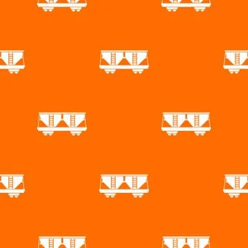 Freight railroad car pattern seamless Illustrazione stock