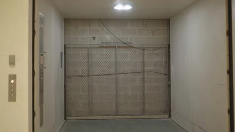 Freight Service Elevator Interior 4k 01 Stock Footage 108749769
