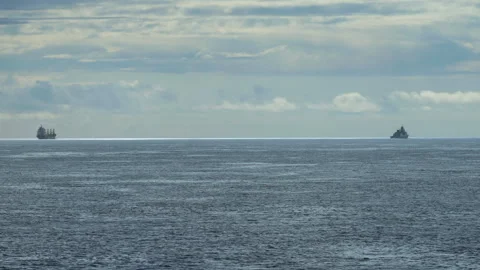 Freight Ships Stock Footage 319450887