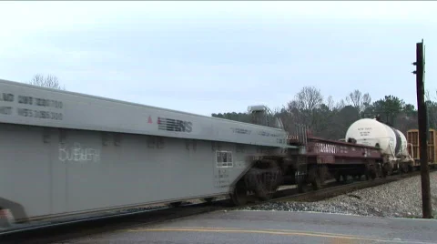Freight Train 2 Stock Footage 646743