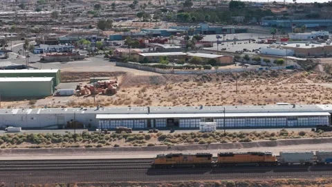 Freight Train in Barstow Stock Footage 339035648