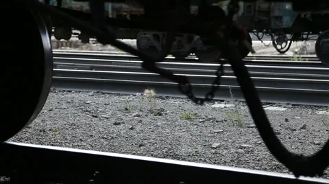 Freight train with cargo containers Stock Footage 61790414