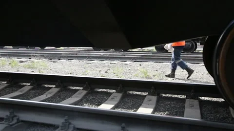 Freight train with cargo containers Stock Footage 61790512