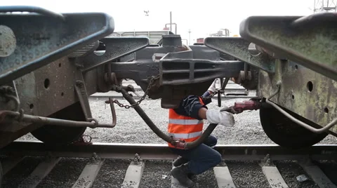 Freight train with cargo containers Stock Footage 61790574