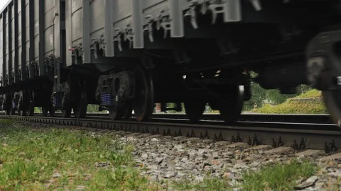 Freight train with cargo containers. Stock Footage 111686437