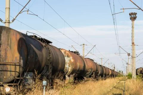 Freight train cars Stock Photos