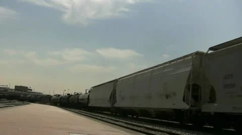 Freight Train Dallas Texas Video stock 1218546