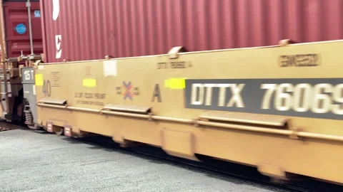Freight Train detail Stock Footage 169108064
