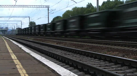 Freight train Stock Footage 29768739