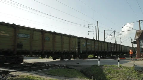 Freight train Stock Footage 56558738