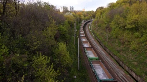 Freight train Stock Footage 74868361