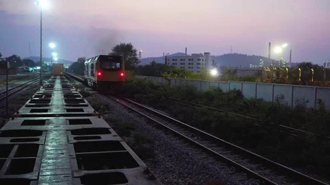 Freight train Stock Footage 83309487