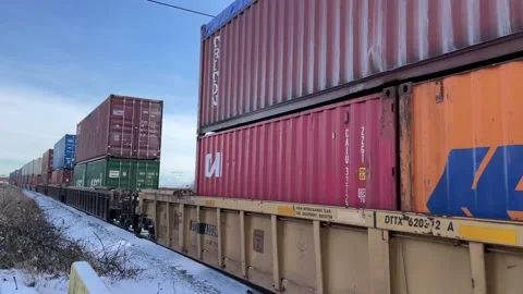 Freight Train Stock Footage 167779587