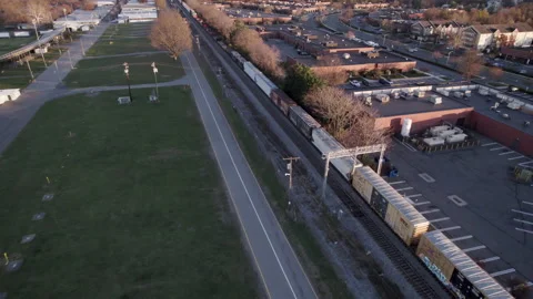 Freight Train Infrastructure United States 01 스톡 동영상 221801037