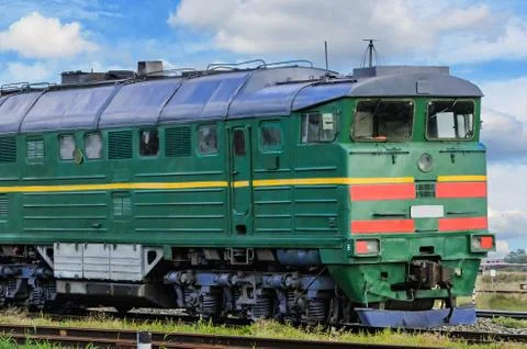 Freight train locomotive Stock Photos