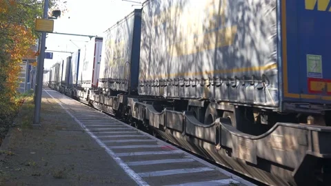 Freight train of the Luxembourgian CFL Stock Footage 221867058