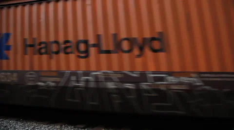 Freight train passing by Video stock 38056230