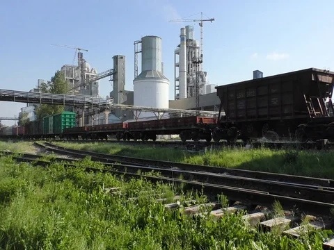 Freight train is passing. Stock Footage 79960789