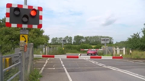 A Level Crossing Stock Video Footage Royalty Free A Level Crossing Videos Pond5