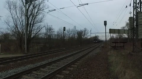 Freight train is passing through the country 動画素材 61089122
