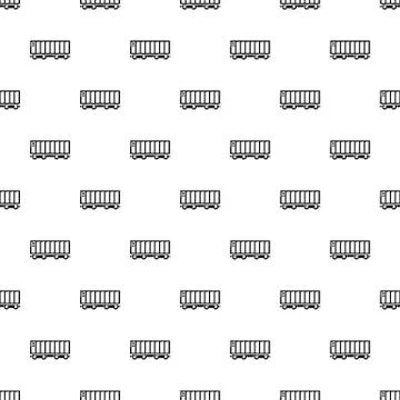 Freight train pattern seamless Stock Illustration