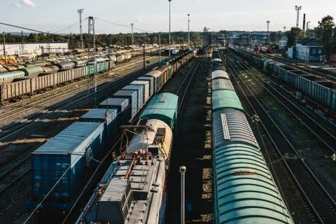 Freight train Stock Photos